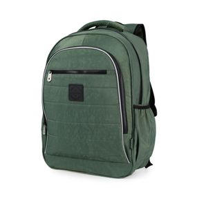 Mochila Escolar Juvenil Masculina Color Block II Verde Escuro