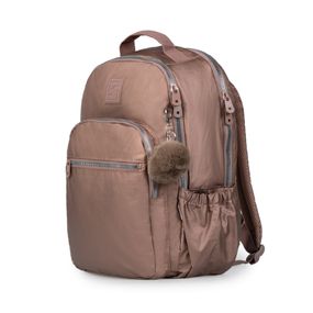 Mochila Escolar Feminina Juvenil Perolada Cobre