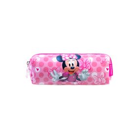 Estojo Escolar Infantil Feminino Minnie Rosa