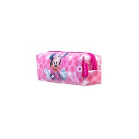 Estojo Escolar Infantil Feminino Minnie Rosa