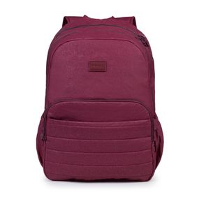 Mochila Escolar Juvenil Feminina Crinkle Glitter Vinho