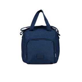 Lancheira Térmica Juvenil Feminina Crinkle Glitter Azul Escuro