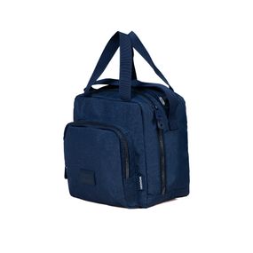 Lancheira Térmica Juvenil Feminina Crinkle Glitter Azul Escuro