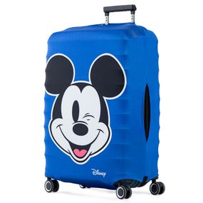 Capa para Mala Big Face Mickey Grande Azul