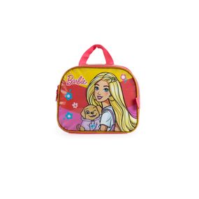 Lancheira Escolar Infantil Feminina Barbie Premium Rosa