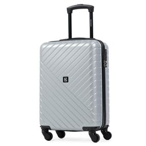 Mala de Bordo 10 kg Abs 4 Rodas Detroit II Prata