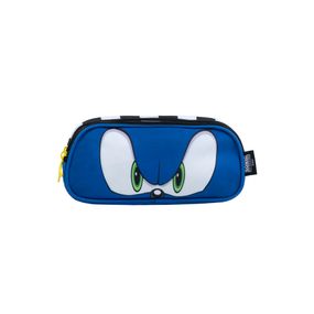 Estojo Escolar Masculino Sonic Azul