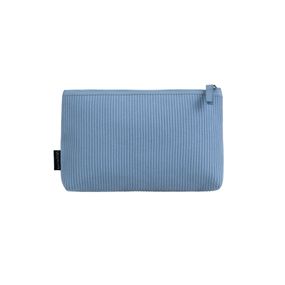 Necessaire Viagem Pequena Canelada Azul