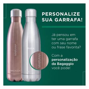 Garrafa Térmica 500ml Muda de Cor Roxa