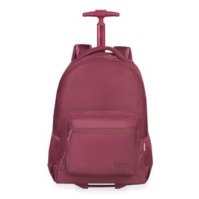 Mochila Feminina com Rodas Studio Executiva Vinho