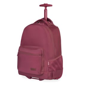 Mochila Feminina com Rodas Studio Executiva Vinho