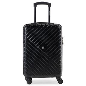 Kit Mala de Bordo Abs 4 Rodas Detroit Preto + Mochila Executiva Para Notebook Pulse Preta
