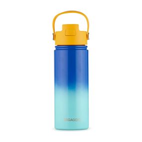 Garrafa Térmica Kids Com Canudo Azul 500ml