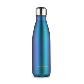 Garrafa Térmica Holográfica Azul 500ml