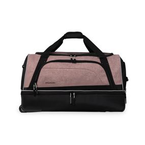 Bolsa de Viagem com Rodas  Two Tone Marrom