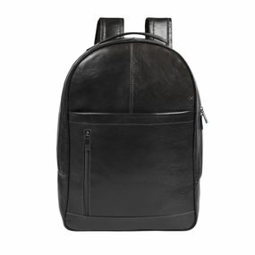 Mochila Masculina De Couro Ipanema Preto