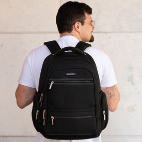 Mochila Masculina Executiva Grande para Notebook System