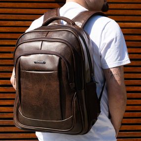 Mochila Masculina Executiva para Notebook Cooper Marrom