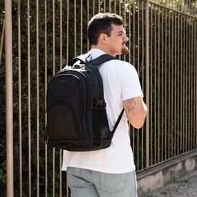 Mochila Grande Para Notebook Elevate Preto