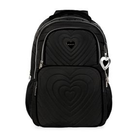 Mochila Escolar Feminina Juvenil  BG Girl Preta