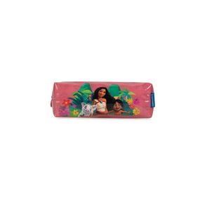 Estojo Escolar Feminino Disney Moana Rosa