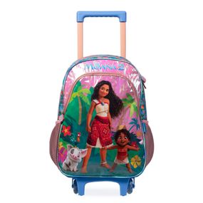 Mochila de Rodinha Infantil Feminina Disney  Moana Rosa