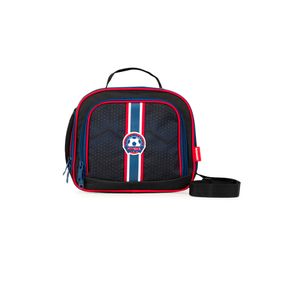 Lancheira Térmica Infantil Masculina Futebol Preta