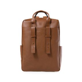 Mochila Masculina de Couro para Notebook Gávea II Caramelo