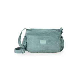 Bolsa Feminina Transversal Pequena Crinkle Chic Azul Claro