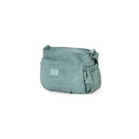 Bolsa Feminina Transversal Pequena Crinkle Chic Azul Claro