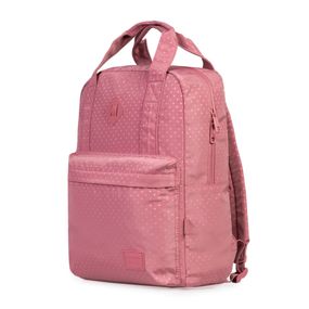 Mochila Escolar Feminina Juvenil Polka Dots Rosa