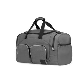 Bolsa de Viagem Color Block Bolso Duplo Frontal Cinza