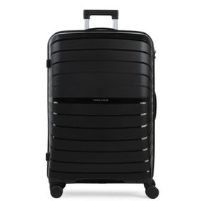 Mala de Viagem Grande 32 Kg Polipropileno 4 Rodas Rover Preta
