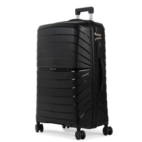 Mala de Viagem Grande 32 Kg Polipropileno 4 Rodas Rover Preta