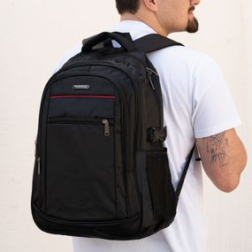 Kit Mala de Bordo 10 kg Abs 4 Rodas Detroit Prata + Mochila Masculina Executiva para Notebook Pulse Preta