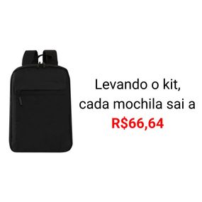 Kit com 3 Mochilas para Notebook Slim Horizonte