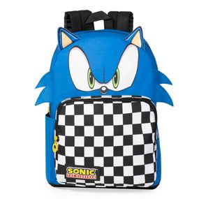 Mochila Escolar Masculina Infantil Sonic Azul
