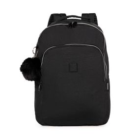Kit Mochila + Lancheira Térmica  + Estojo Feminino Pop Fun Preta