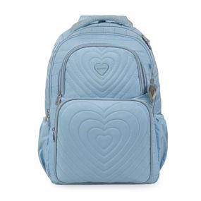 Kit Mochila e Estojo Feminino Juvenil BG Girl Azul