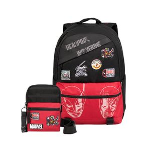 Kit Mochila e Bolsa de Ombro Deadpool & Wolverine - Edição Especial Marvel