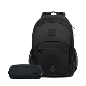 Kit Mochila e Estojo Masculino BG Mesh II Preto