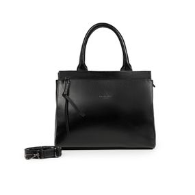Bolsa de Ombro Feminina de Couro Grande Soft Preta