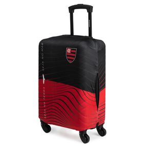 Capa de Mala Pequena Flamengo Rubro Negro Oficial Preto e Vermelha