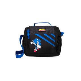 Lancheira Térmica Juvenil Masculina Sonic Preta