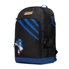 Mochila Escolar Masculina Juvenil Sonic Preta
