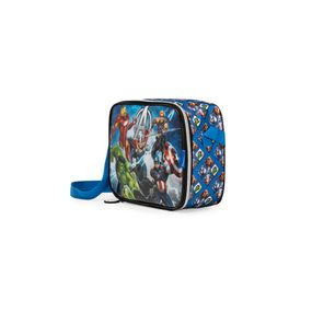 Lancheira Térmica Infantil Masculina Vingadores Azul