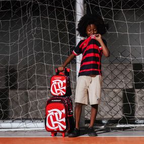 Kit Mochila de Rodinha  e Lancheira Térmica do Flamengo Masculina Oficial