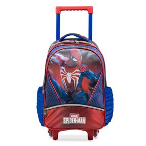 Mochila de Rodinha Infantil Masculina Homem Aranha Estampa em Movimento