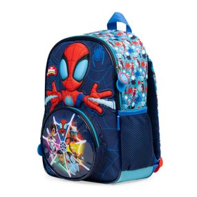 Mochila Escolar Masculina Infantil Spidey Baby Azul Escuro