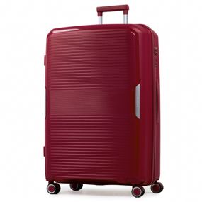 Mala de Viagem Grande 32 Kg Polipropileno 4 Rodas Malta Vinho